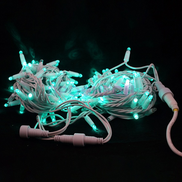 Гирлянда-нить LED Стринг Лайт, 10м, КАУЧУК, IP65, зеленый, 24В Гирлянда-нить LED Стринг Лайт, 10м, КАУЧУК, IP65, зеленый, 24В