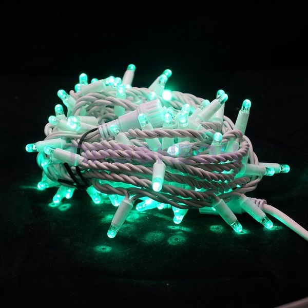 Гирлянда-нить LED Стринг Лайт, 10м, КАУЧУК, IP65, зеленый, 24В Гирлянда-нить LED Стринг Лайт, 10м, КАУЧУК, IP65, зеленый, 24В