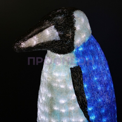 Световая фигура акриловая, Пингвин Королевский №1, 107 см