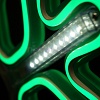 Световая фигура «Снежинка LED» 40*40 см, зеленая с динамикой Световая фигура «Снежинка LED» 40*40 см, белая