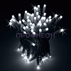 Гирлянда-нить LED Стринг Лайт 10м, КАУЧУК, IP65, белый холодный, мерцающий