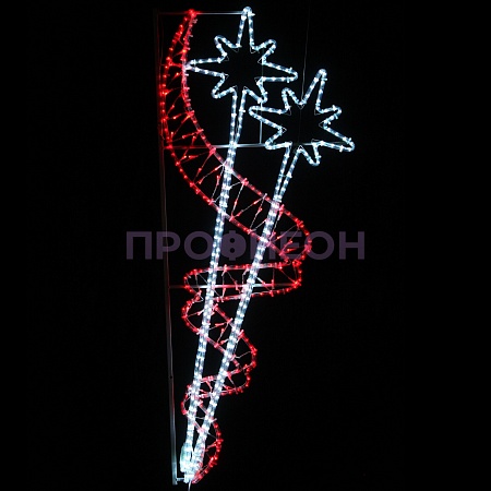 Светодиодная консоль "Две звезды и лента" 150*60 см Светодиодная консоль "Две звезды и лента" 150*60 см