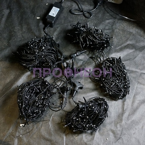 Клип Лайт Спайдер, 5 нитей по 20 м, с трансформатором, мультиколор, мерцающий Клип Лайт Спайдер, 5 нитей по 20 м, с трансформатором, мультиколор, мерцающий